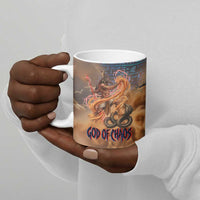 Seth Serpent Ceramic Mug Sandstorm Egyptian Chaos God in Ancient Desert Tones