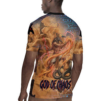 Seth Serpent Rugby Jersey Sandstorm Egyptian Chaos God in Ancient Desert Tones