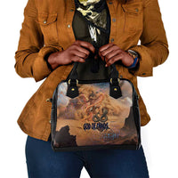 Seth Serpent Shoulder Handbag Sandstorm Egyptian Chaos God in Ancient Desert Tones