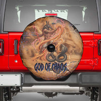 Seth Serpent Spare Tire Cover Sandstorm Egyptian Chaos God in Ancient Desert Tones