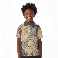 Suty Kid Polo Shirt with Typhonic Beast Staff Ancient Egypt Symbolism