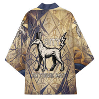 Suty Kimono with Typhonic Beast Staff Ancient Egypt Symbolism