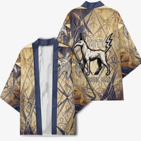 Suty Kimono with Typhonic Beast Staff Ancient Egypt Symbolism