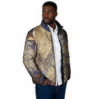 Suty Padded Jacket with Typhonic Beast Staff Ancient Egypt Symbolism
