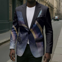 Shu Celestial Constellations Blazer Rainbow Ancient Egyptian Sky Deity Theme