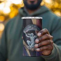 Shu Celestial Constellations 4 in 1 Can Cooler Tumbler Rainbow Ancient Egyptian Sky Deity Theme