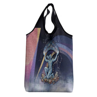 Shu Celestial Constellations Grocery Bag Rainbow Ancient Egyptian Sky Deity Theme