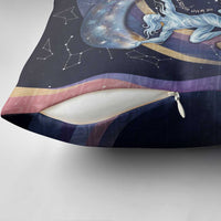Shu Celestial Constellations Pillow Cover Rainbow Ancient Egyptian Sky Deity Theme