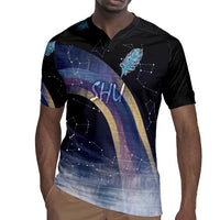 Shu Celestial Constellations Rugby Jersey Rainbow Ancient Egyptian Sky Deity Theme