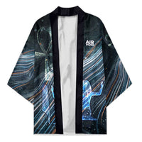 Shu Air Void Egyptian Kimono with Storm God and Ankh Ancient Mythology