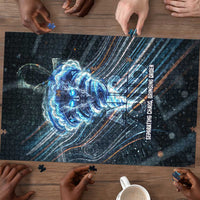 Shu Air Void Egyptian Puzzle with Storm God and Ankh Ancient Mythology