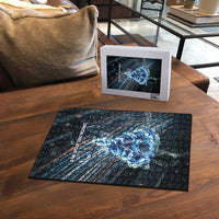 Shu Air Void Egyptian Puzzle with Storm God and Ankh Ancient Mythology