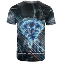 Shu Air Void Egyptian T shirt with Storm God and Ankh Ancient Mythology