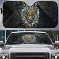 Sobek Egypt Auto Sun Shade with Crocodile Head Water Symbolism Ancient Guardian