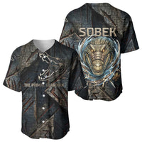 Sobek Egypt Baseball Jersey with Crocodile Head Water Symbolism Ancient Guardian