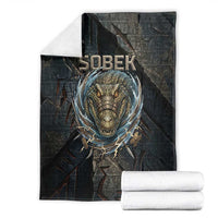 Sobek Egypt Blanket with Crocodile Head Water Symbolism Ancient Guardian