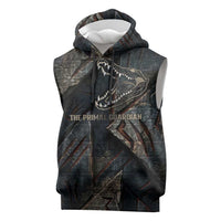 Sobek Egypt Sleeveless Hoodie with Crocodile Head Water Symbolism Ancient Guardian