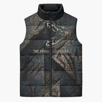 Sobek Egypt Sleeveless Puffer Jacket with Crocodile Head Water Symbolism Ancient Guardian