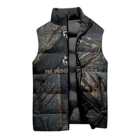 Sobek Egypt Sleeveless Puffer Jacket with Crocodile Head Water Symbolism Ancient Guardian