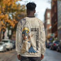 Thoth Long Sleeve Shirt Ibis Head and Ancient Scroll Egyptian Wisdom