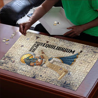 Thoth Puzzle Ibis Head and Ancient Scroll Egyptian Wisdom