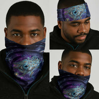 Thoth Ancient Egyptian Cosmic Neck Gaiter with Sacred Eye and Baboon Symbol Theme