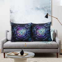Thoth Ancient Egyptian Cosmic Pillow Cover with Sacred Eye and Baboon Symbol Theme