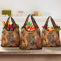 Onuris Grocery Bag Egyptian War God Slayer of Enemies Spear Lion Ancient Battle