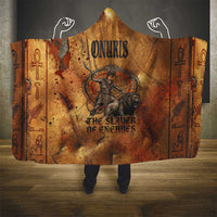 Onuris Hooded Blanket Egyptian War God Slayer of Enemies Spear Lion Ancient Battle