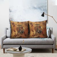 Onuris Pillow Cover Egyptian War God Slayer of Enemies Spear Lion Ancient Battle