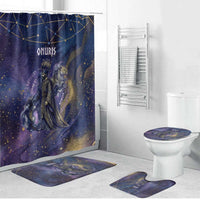 Onuris Bathroom Set Cosmic Warrior Egyptian God Eye of Horus Spears Starry Night