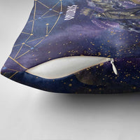 Onuris Pillow Cover Cosmic Warrior Egyptian God Eye of Horus Spears Starry Night