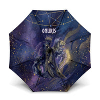 Onuris Umbrella Cosmic Warrior Egyptian God Eye of Horus Spears Starry Night