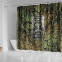 Osiris Shower Curtain Lord of Eternity Egyptian God Throne Mummy Staffs Ancient