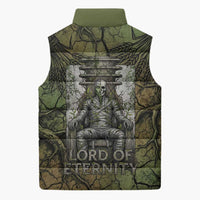 Osiris Sleeveless Puffer Jacket Lord of Eternity Egyptian God Throne Mummy Staffs Ancient