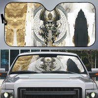 Osiris Egyptian Auto Sun Shade God of Afterlife Feather Scale Judgment Eye of Horus