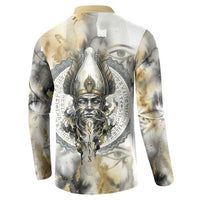 Osiris Egyptian Button Sweatshirt God of Afterlife Feather Scale Judgment Eye of Horus