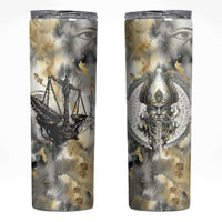 Osiris Egyptian Skinny Tumbler God of Afterlife Feather Scale Judgment Eye of Horus
