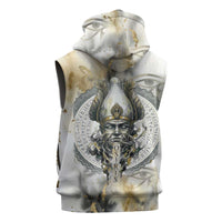 Osiris Egyptian Sleeveless Hoodie God of Afterlife Feather Scale Judgment Eye of Horus