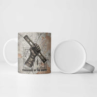 Ptah Egyptian Ceramic Mug God of Crafts Architecture Tools Fashioner of the Earth