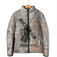 Ptah Egyptian Padded Jacket God of Crafts Architecture Tools Fashioner of the Earth