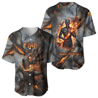 Ptah Egyptian Baseball Jersey God of Creation Great Artificer Hammer - Anvil Fire Forged