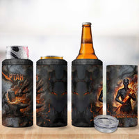 Ptah Egyptian 4 in 1 Can Cooler Tumbler God of Creation Great Artificer Hammer - Anvil Fire Forged