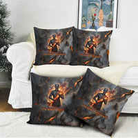 Ptah Egyptian Pillow Cover God of Creation Great Artificer Hammer - Anvil Fire Forged