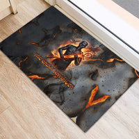 Ptah Egyptian Rubber Doormat God of Creation Great Artificer Hammer - Anvil Fire Forged