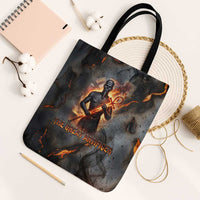 Ptah Egyptian Tote Bag God of Creation Great Artificer Hammer - Anvil Fire Forged