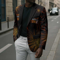 Black History Month Black African American Teachers Blazer Afrocentric Floral Art with Motivational Typography