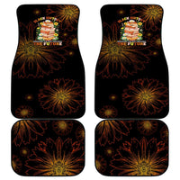 Black History Month Black African American Teachers Car Mats Afrocentric Floral Art with Motivational Typography