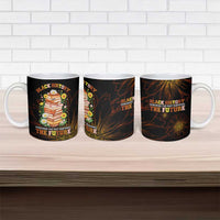 Black History Month Black African American Teachers Ceramic Mug Afrocentric Floral Art with Motivational Typography