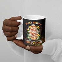 Black History Month Black African American Teachers Ceramic Mug Afrocentric Floral Art with Motivational Typography